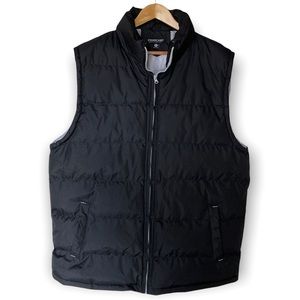 FOURCAST Outerwear Jackets Coat Men’s  Size XL Black Sleeveless Puffer Vest